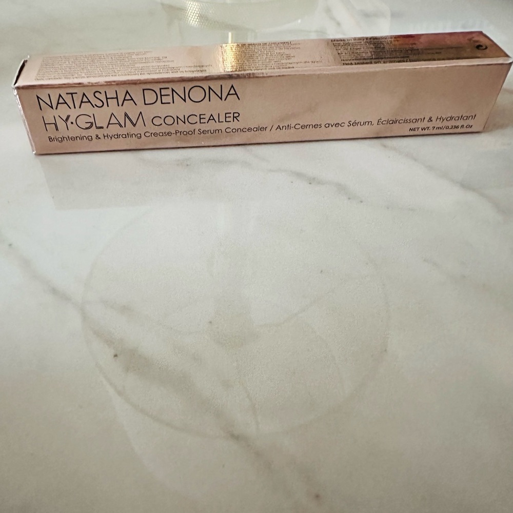 Natasha Denona Hy-Glamm Concealer in Rose Gold Packaging